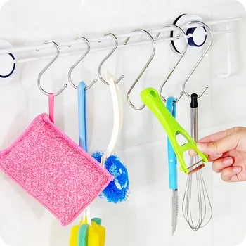 

12pcs/set S Shaped Hooks House Storage Hook Clothes Storage Rack Kitchen Bathroom Ward Robe Hanger Clasp Holder Stainless Steel