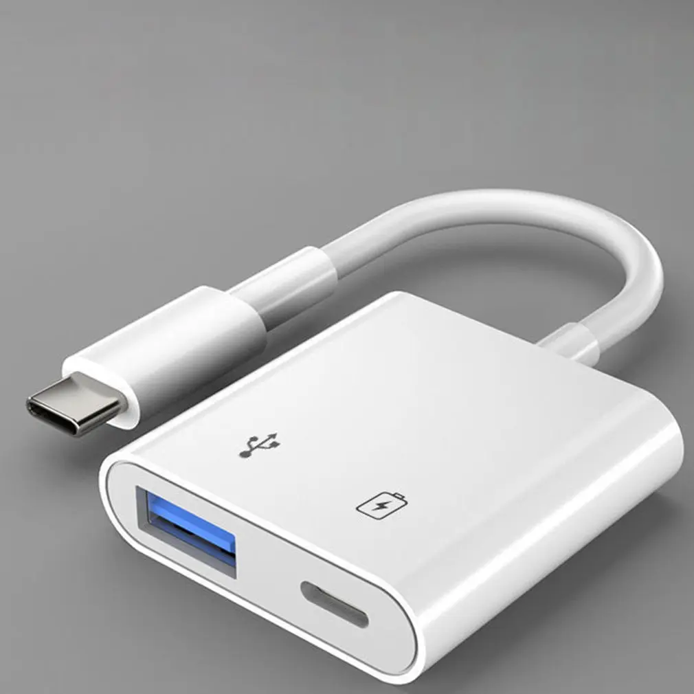 Type-C OTG Adapter Power Supply USB 3.0 Mobile Phone External U disk Converter Two-In-One Cable Dropshipping Hot Sale | Мобильные