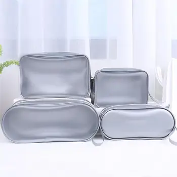 

Waterproof PVC Bath Cosmetic Bag Women Make Up Case Travel Zipper Makeup Beauty Wash Organizer Toiletry Storage Kit