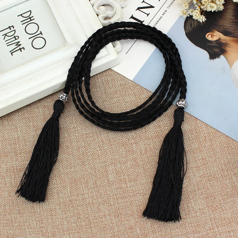 1pc Fashion Canvas Belt for Women Casual Female Waist Belts with Plastic Buckle Harajuku Solid Color Long Belts Femme - Цвет: 1pc