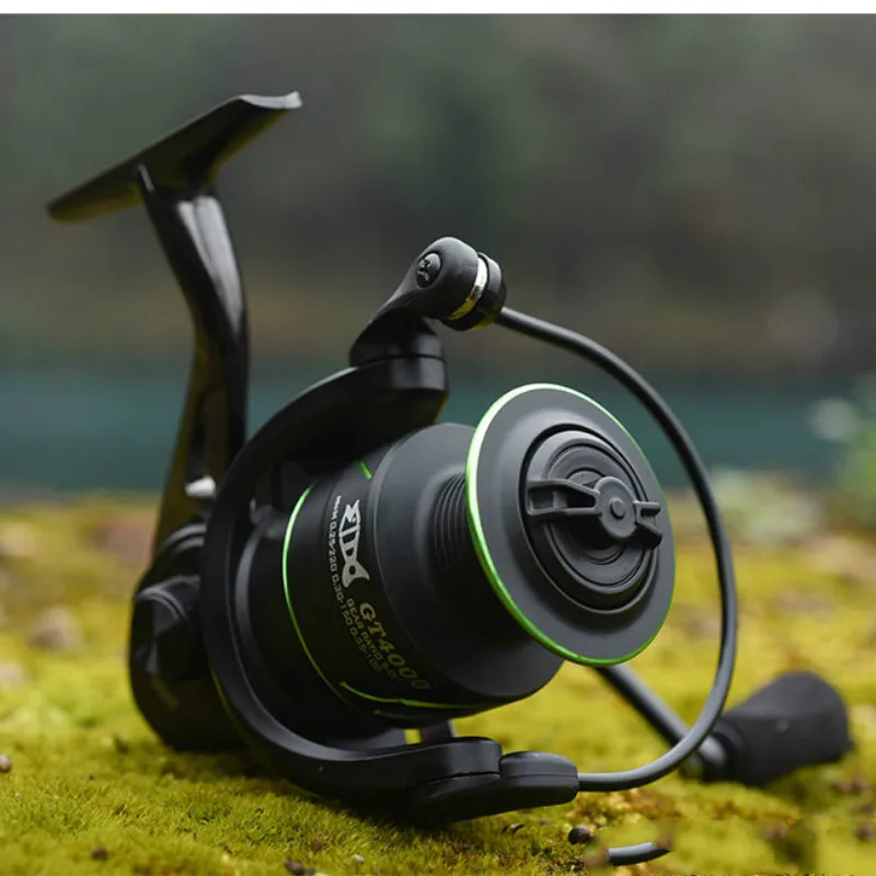 Fiação de Pesca Carretel de Pesca Molinete de Pesca Equipamento de Pesca 13 + 1bb sem Folga Isca Roda Metal Gt2000-7000