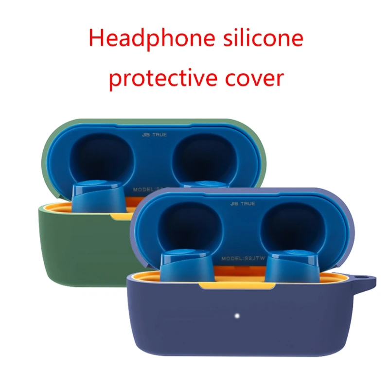 Compatible for for Skullcandy Jib True Earphone Cover Silica Protector Shockproof Anti-dust Protective Sleeve Washable Case