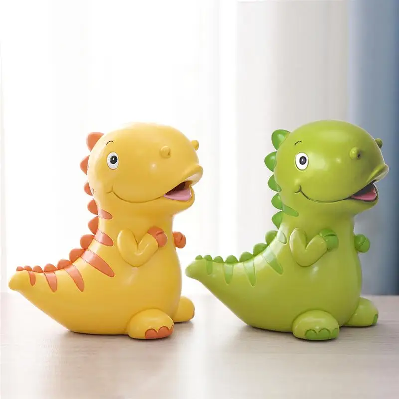Прекрасный мультфильм Динозавр Копилка смолы контейнер для хранения монет модель динозавра игрушка динозавр Юрского периода кукла домашний декор детские игрушки