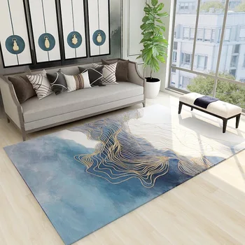 

Light luxury carpet post-modern living room tea blanket ink abstract bedroom bedside carpet floor mat full shop