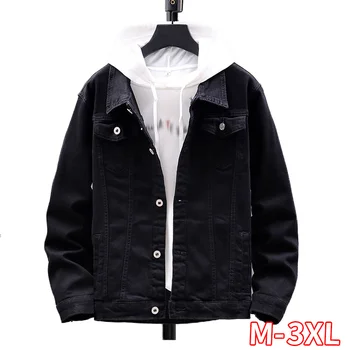 

2020 New Men's Slim Jean Jacket Casual Long Sleeve Yellow Denim Jacket Men's Tide Bomber Jacket