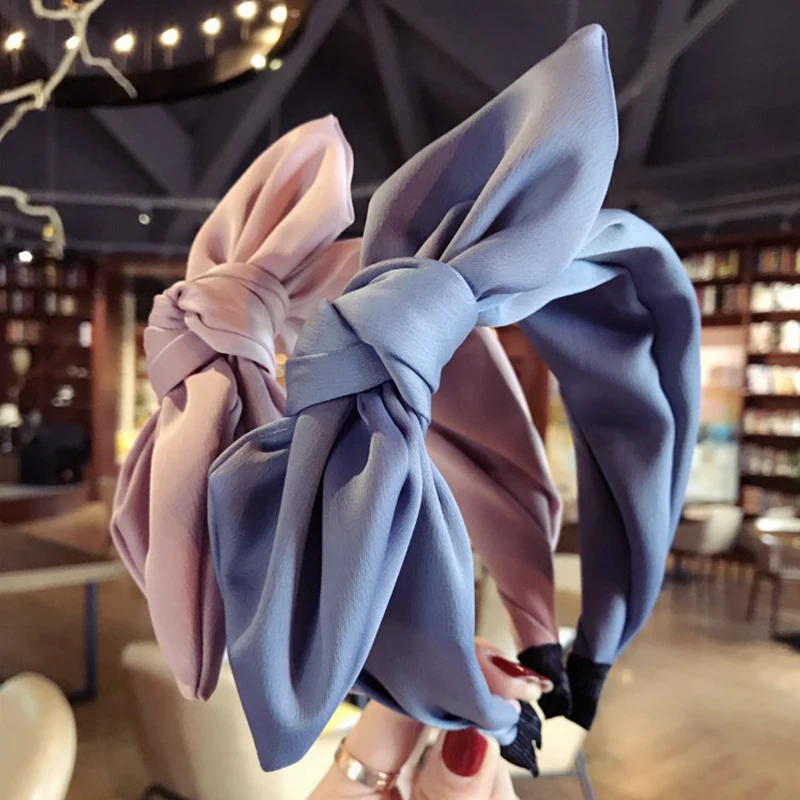 

Fabric Cross Hairband Knot Twist Girl Lady Bow Hair Band Women Headwear Headband