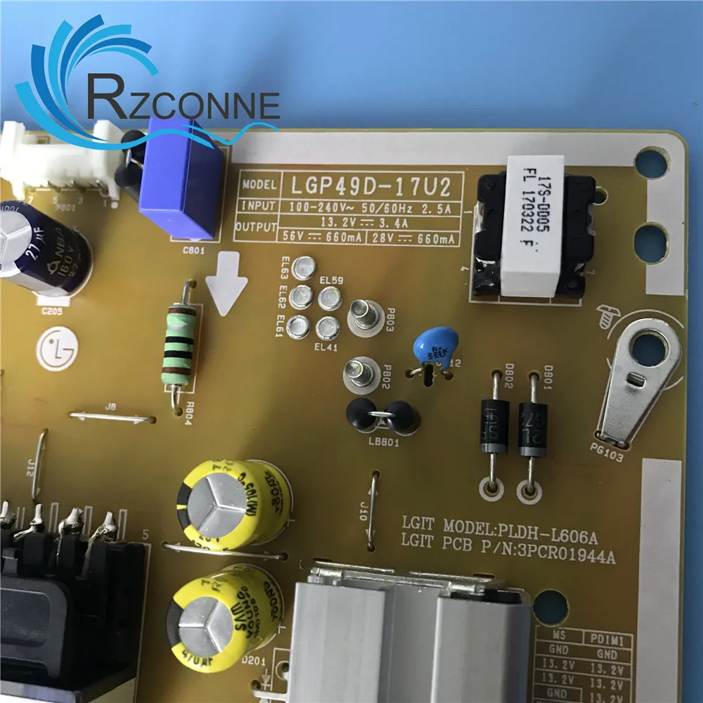 Fonte do Cartão da Placa do Poder para a Tevê do Lcd do lg 49uv340c 49uv340c Lgp49d17u2 Eax671281012.1 Eay64491201 49uj6500u - Imagem 5