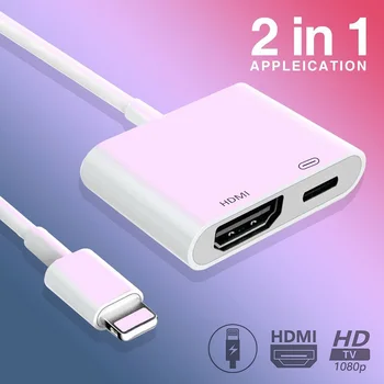 

5S 6S 7 8 X HDMI Cable Adapter Lightning to Digital HDMI Output Air iphone