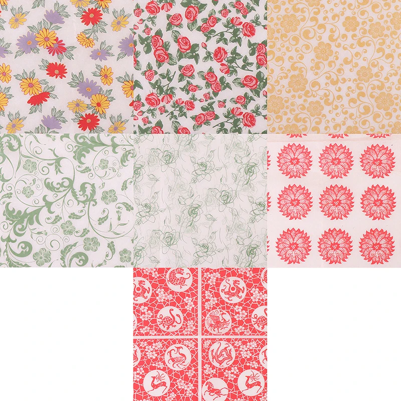 Pottery ceramics clay Transfer paper glaze underglaze flower paper