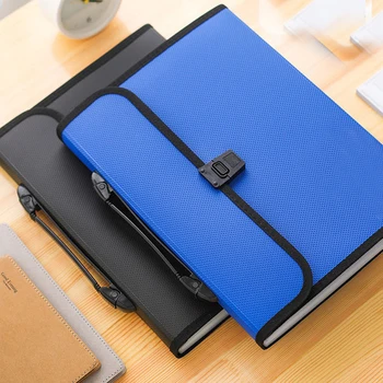 

File Folder 13 Pockets Accordian Portable File Bag Large Capacity Multi-layer Storage Bag Business Meeting Document Bag CZ0020