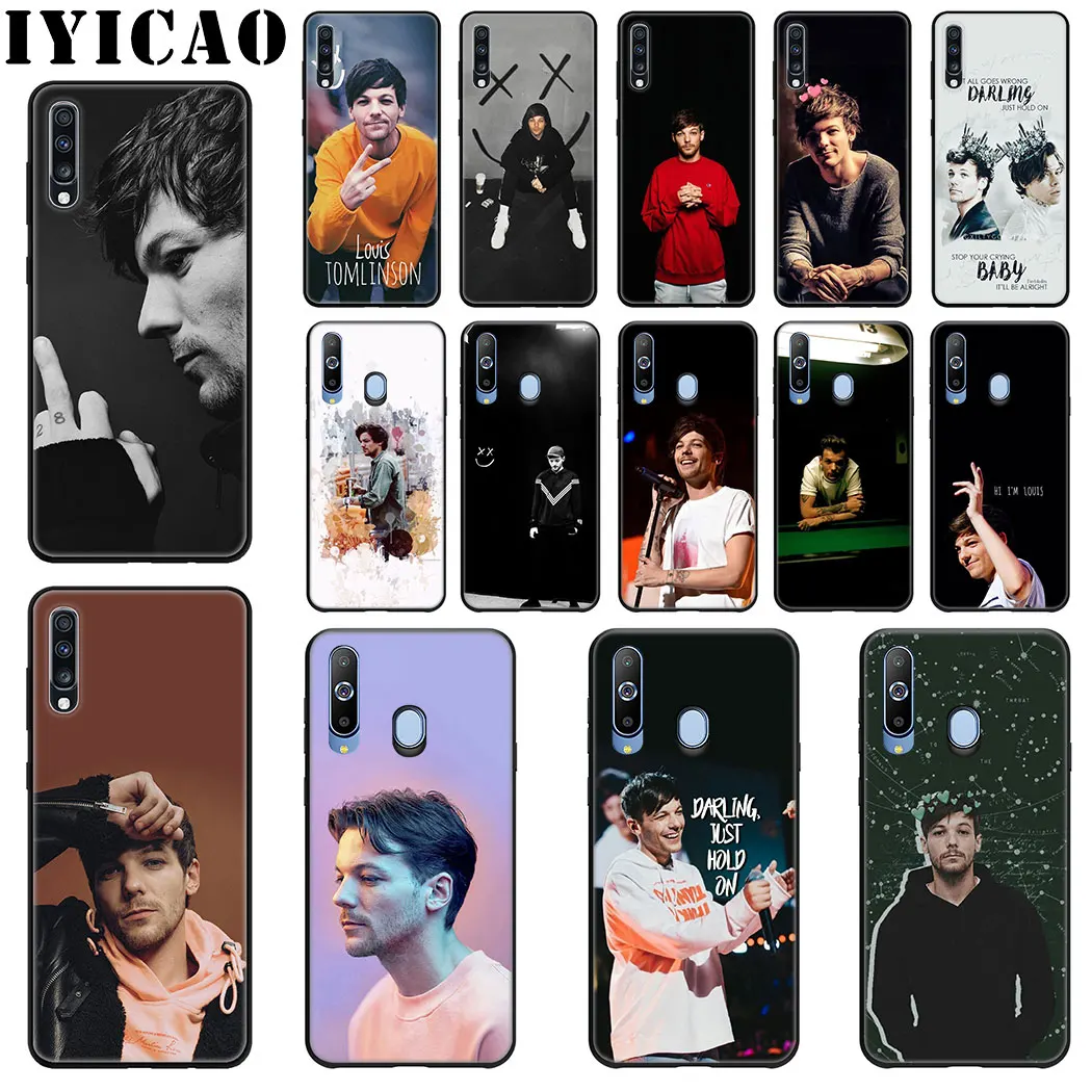 Черный мягкий силиконовый чехол IYICAO Louis Tomlinson для Samsung J6 A9 A8 A7 A6 Plus 2018 A5 A3 2016 2017