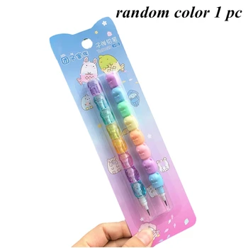 

Lovely Rainbow Pencil Removable Children's Favorite School Stationery Supplies D08A
