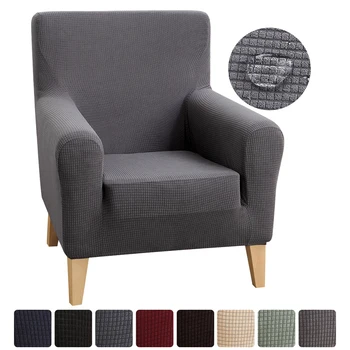 

Modern Solid Color Jacquard Elastic Sofa Seater Seat Cover Protector Washable Slipcover Home Decor Universal Sofa Cover 1 Seater