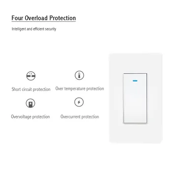 

Hands Free Overload Protection Wifi Wireless Timed Mechanical Voice Operation Smart Light Switch Remote Button Control In Wall