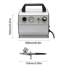 Переносной спрей дозатор воздуха Аэрограф компрессорная установка для искусства Татуировка-картина ремесло торт Спрей модель Красивые наборы аэрографа