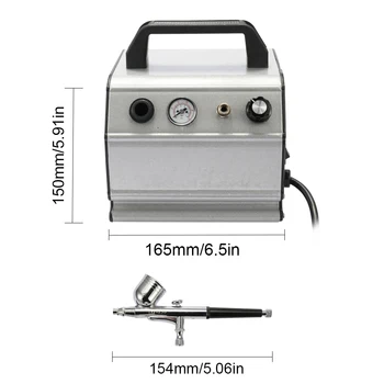 

Portable Spray Pump Pen Air Airbrush Compressor Set for Art Painting Tattoo Craft Cake Spray Model Beautiful Airbrush Kits