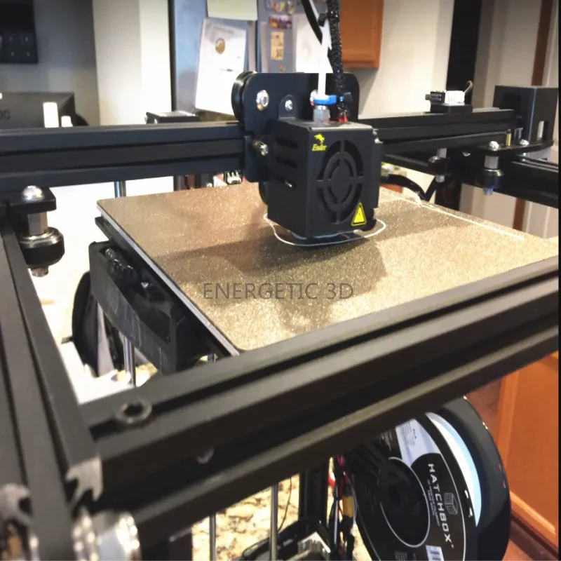 Energético 3d Impressora Pei Folha 360x250 mm Texturizado e Suave Pei Mola de Aço Placa Construção Magnética para a Tecnologia Qidi i Rápido - Imagem 3