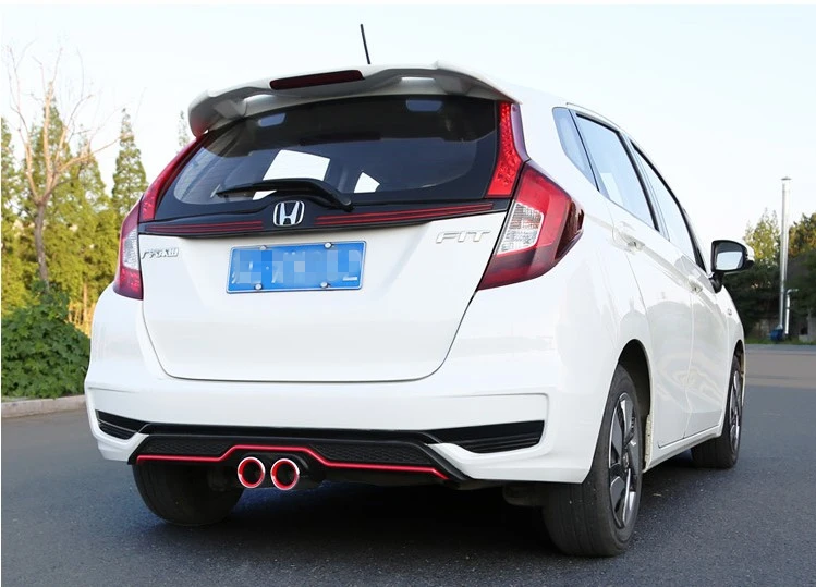Для HONDA FIT JAZZ диффузор бампер обвес задний бампер для- JAZZ защитные бамперы Бампер перед задний спойлер