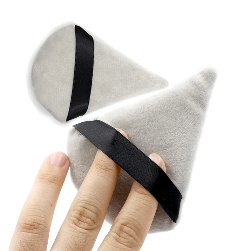 Новинка 2 шт. треугольная бархатная пудра косметическая пуховка мини-губка для