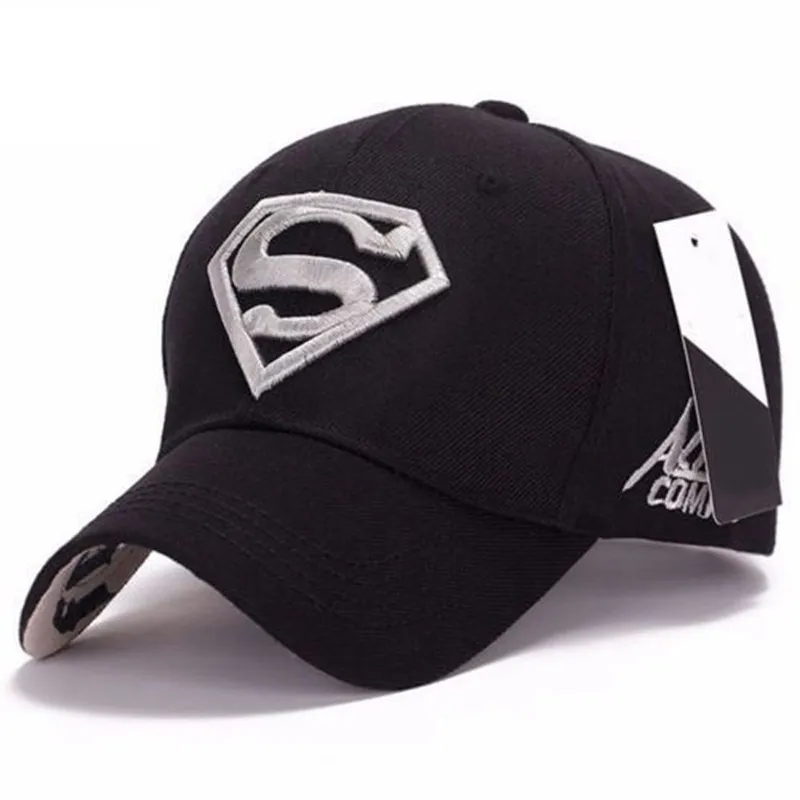 Мужская и Женская Бейсболка унисекс Snapback Регулируемая посадка бейсболка Супермен Хип-хоп стрейч шляпа