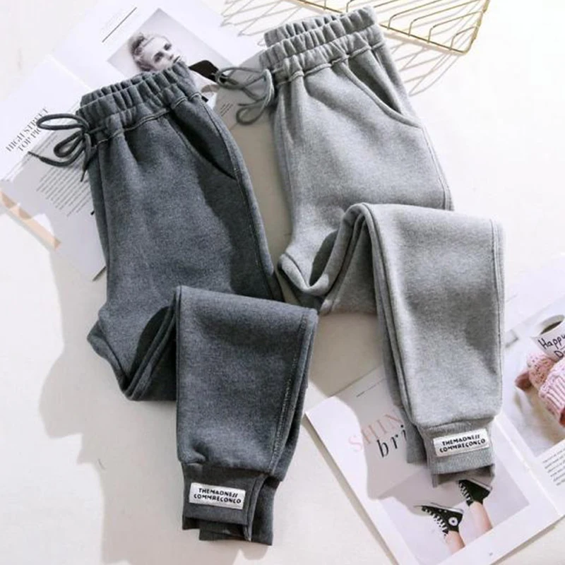 Sweatpants Women Baggy Gray Sports Pants Joggers Wide Leg Oversized Streetwear High Waisted Trousers Women 2023 New 2