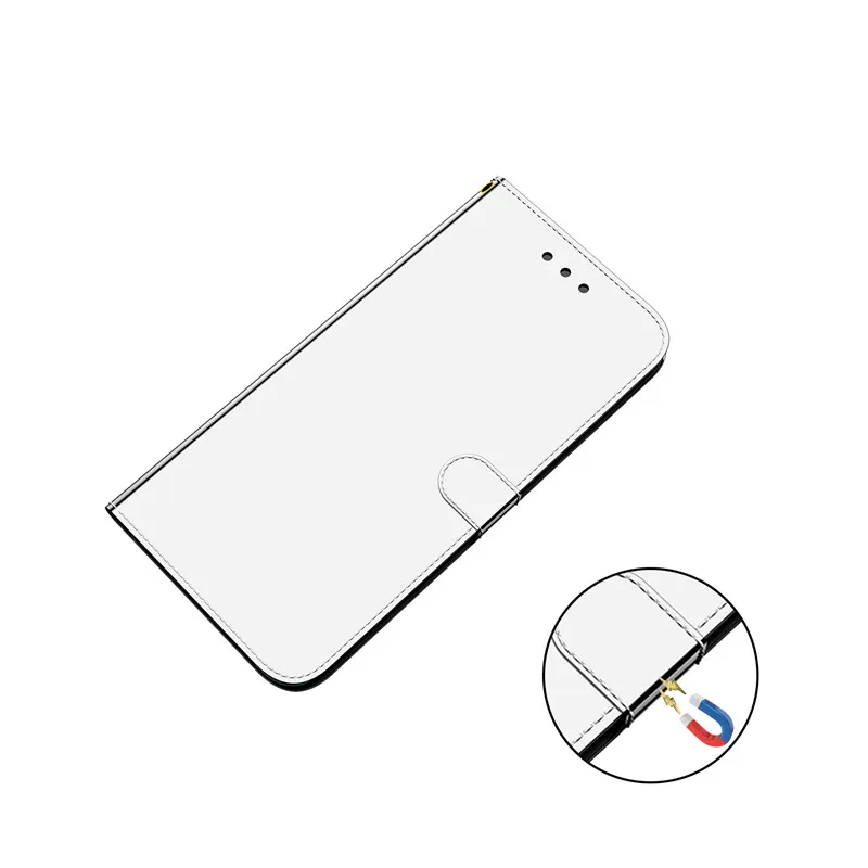 Зеркало бумажник чехол для samsung Galaxy S8 S9 S10 плюс Note10 Note10Plus A90 5G S10E A50 A10 A20 A30 A10E A70 держатель Стенд кожаный чехол