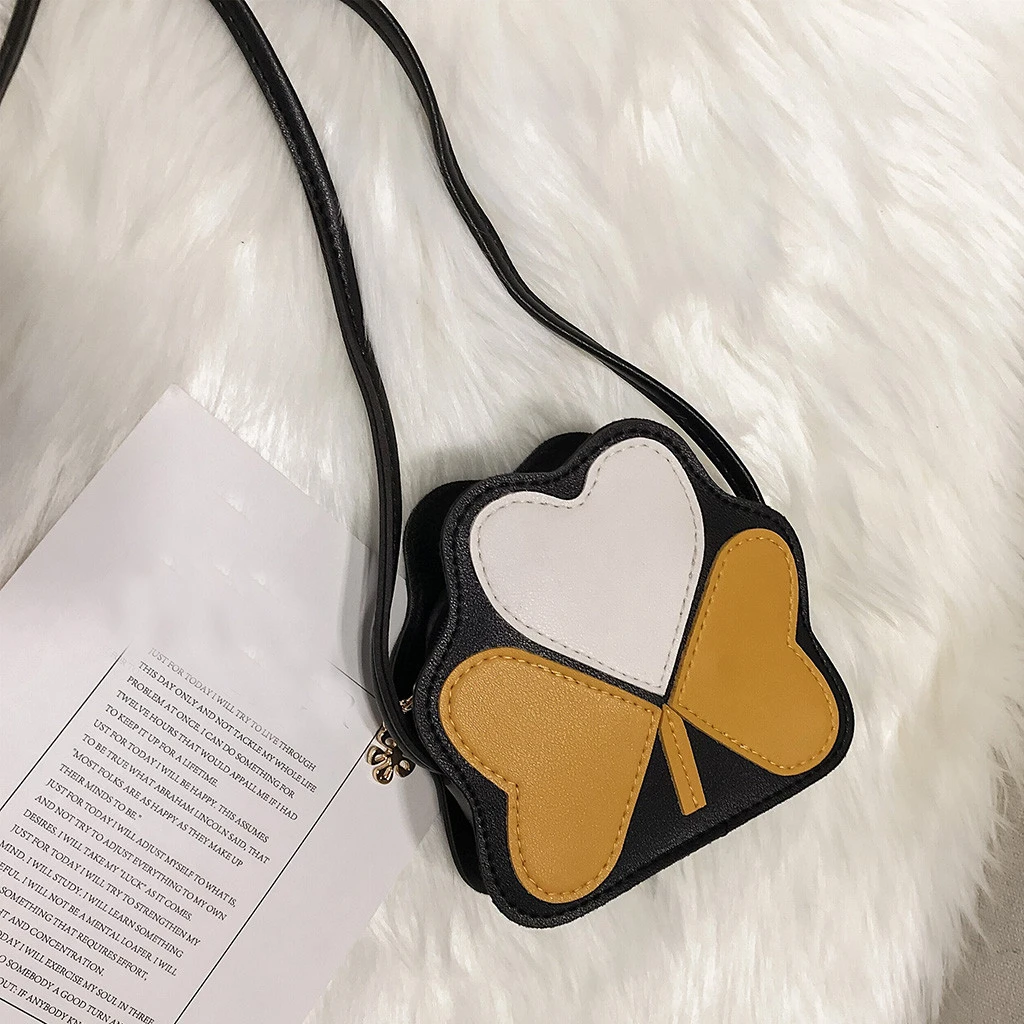 2019 Girl Backpacks Coin Purse Handbag Children Wallet Small Kids Shoulder Handbag Crossbody Purse Money Baby Heart Bags 823