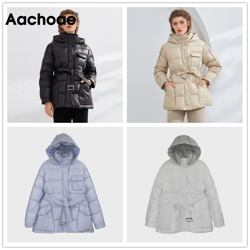 Aachoae Women Winter Ultra Light Duck Down Jacket
