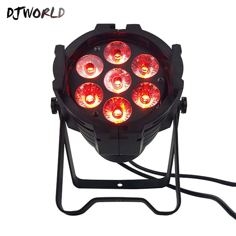 

DJworld LED Par Can 7x12W Aluminum alloy Par Light RGBW 4in1 DMX512 Wash Dj Stage Light Disco Party Light Lighting Ballroom Best