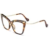 -0.5 to-6.0 Transparent Finished Myopia Glasses Men Women Oversized Black Leopard Eyeglasses Prescription Shortsighted Eyewear 4