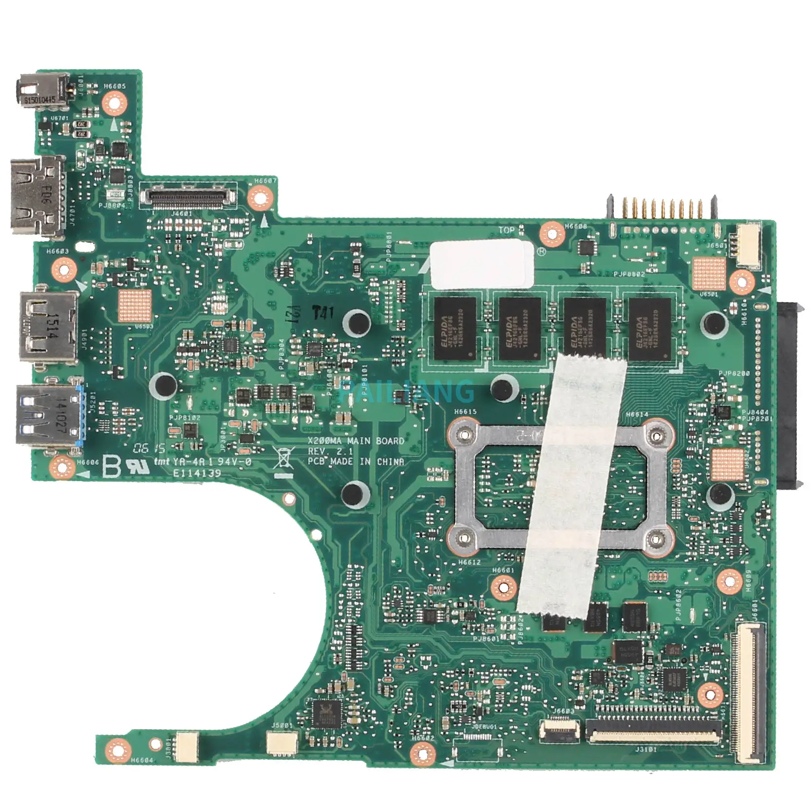 Pasion Liang-placa-mãe para Laptop para Asus X200ma Rev: 2.1 Placa Principal Sr1yj Testada Placa-mãe para notebook - Imagem 2