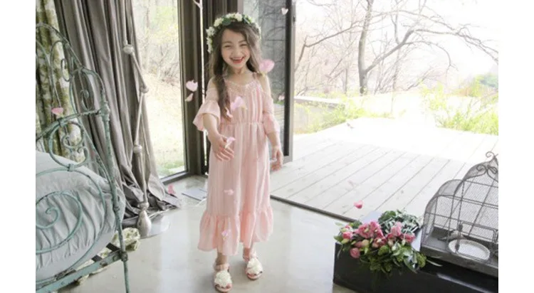 off shoulder children clothing girls dress summer 2017 maxi long kids dresses for girls 6 7 10 11 9 13 12 14 years white pink girls dresses 5 6 7 8 9 10 11 12 13 14 15 16 years old little big teenage girl maxi dress (20)