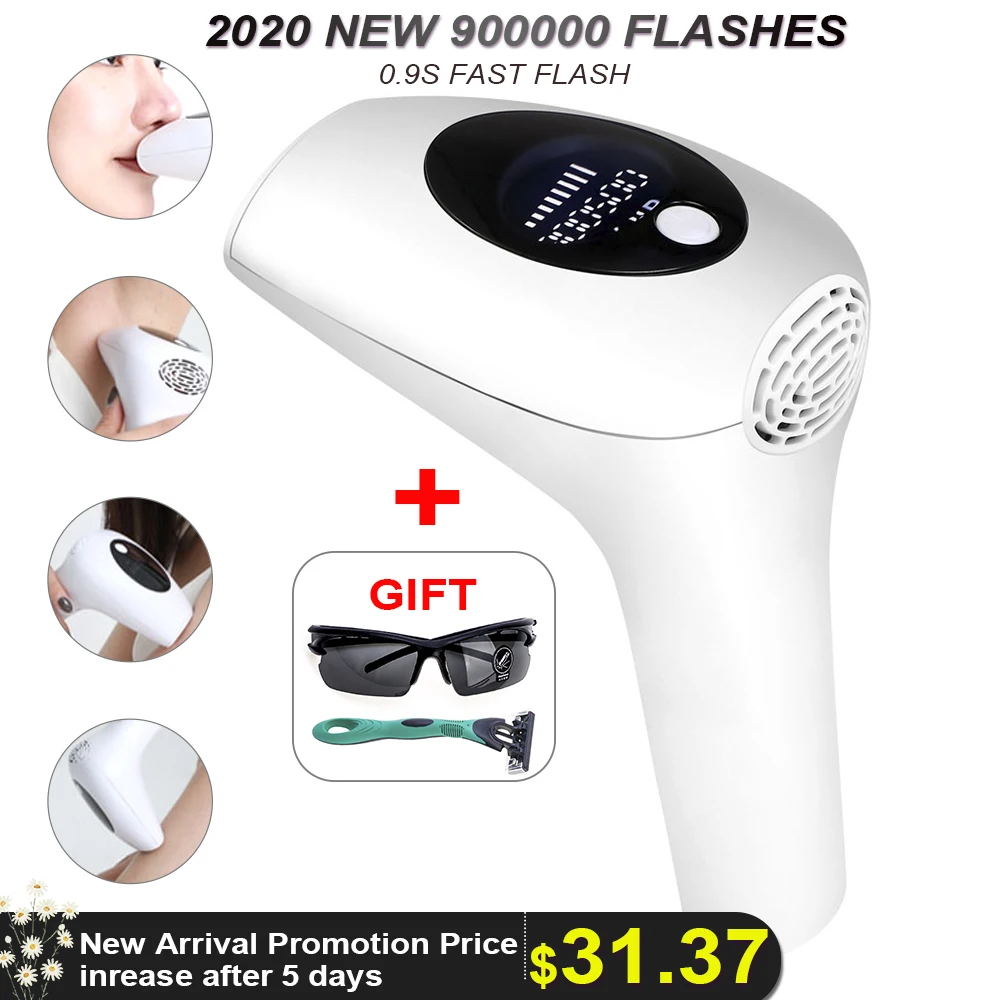2020 New Laser Epilator 900000 Flashes Permanent IPL Photoepilator Hair Removal depiladora Painless electric Epilator Dropship