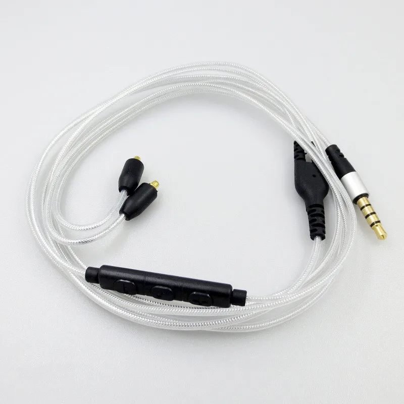 Замена аудио разъем mmcx кабель для Shure SE215 SE315 SE425 SE535 SE846 UE900 W40 W50 W60 W80 UM30 FC850 FX1200
