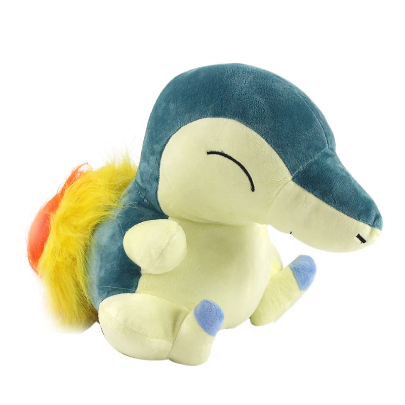 Большой размер 28 см аниме Cyndaquil Kawaii детские игрушки плюшевая кукла детский подарок коллекция Brinquedos Juguetes - Цвет: Cyndaquil
