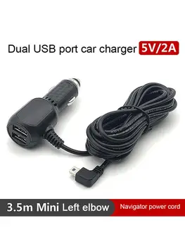 

3.5m 12V 4A Car Charger For Dash Cam DVR RF Mini / Micro Cable Interface Dual USB Port