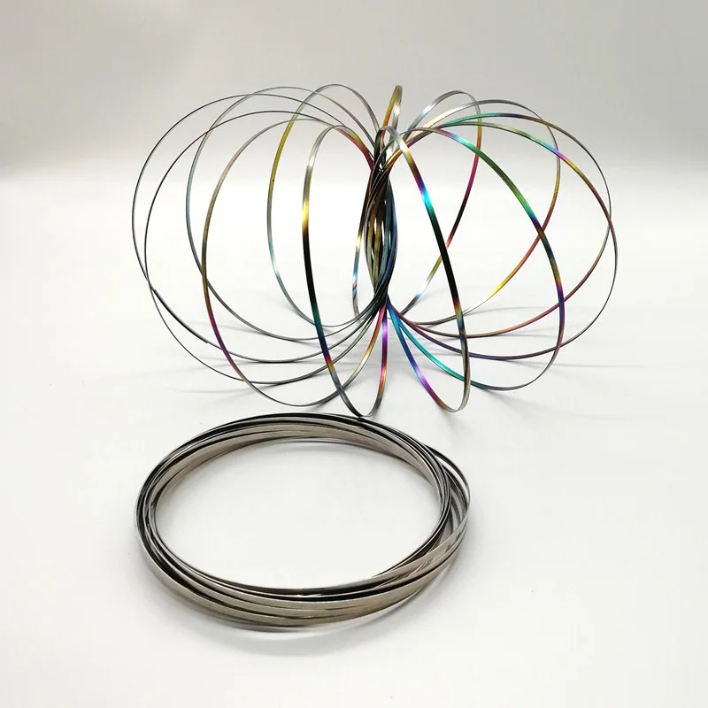 Toroflux Flowtoy удивительные кольцо кинетическая Весна забавные игры на открытом воздухе умный Спиннеры мета Torofluxus