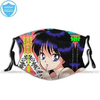

Sailor Moon Mouth Face Mask Rei Magazine Cover Facial Mask Kawai Cool with 2 Filters for Adult