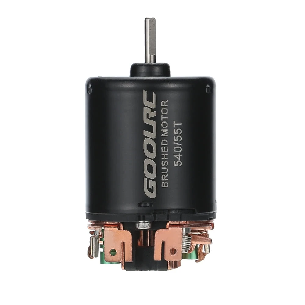 

540 55T 4 Poles Brushed Motor and TB-60060 60A Waterproof Brushed ESC Speed Controller with 5V/2A BEC for 1/10 RC Car