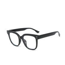 DAVE большие квадратные очки с заклепками, оправа для женщин, анти-синий светильник, компьютерные очки для чтения, женские прозрачные очки в оправе