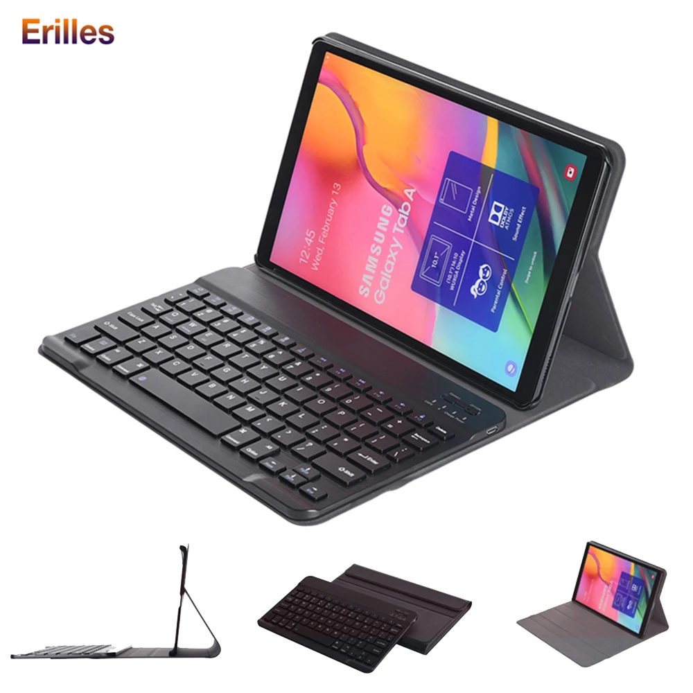 

Bluetooth Keyboard Case For Samsung Galaxy Tab A 10.1 SM-T510 T515 Case with Wireless Keyboard Tablet Protective Case T515 T510