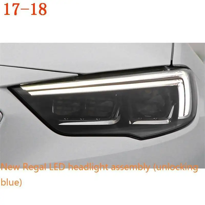 Боковая Поворотная ходовая лампа, запчасти, светодиодные аксессуары, Drl Automovil, передние противотуманные фары, автомобильные фары в сборе для Buick Regal - Цвет: MODEL H