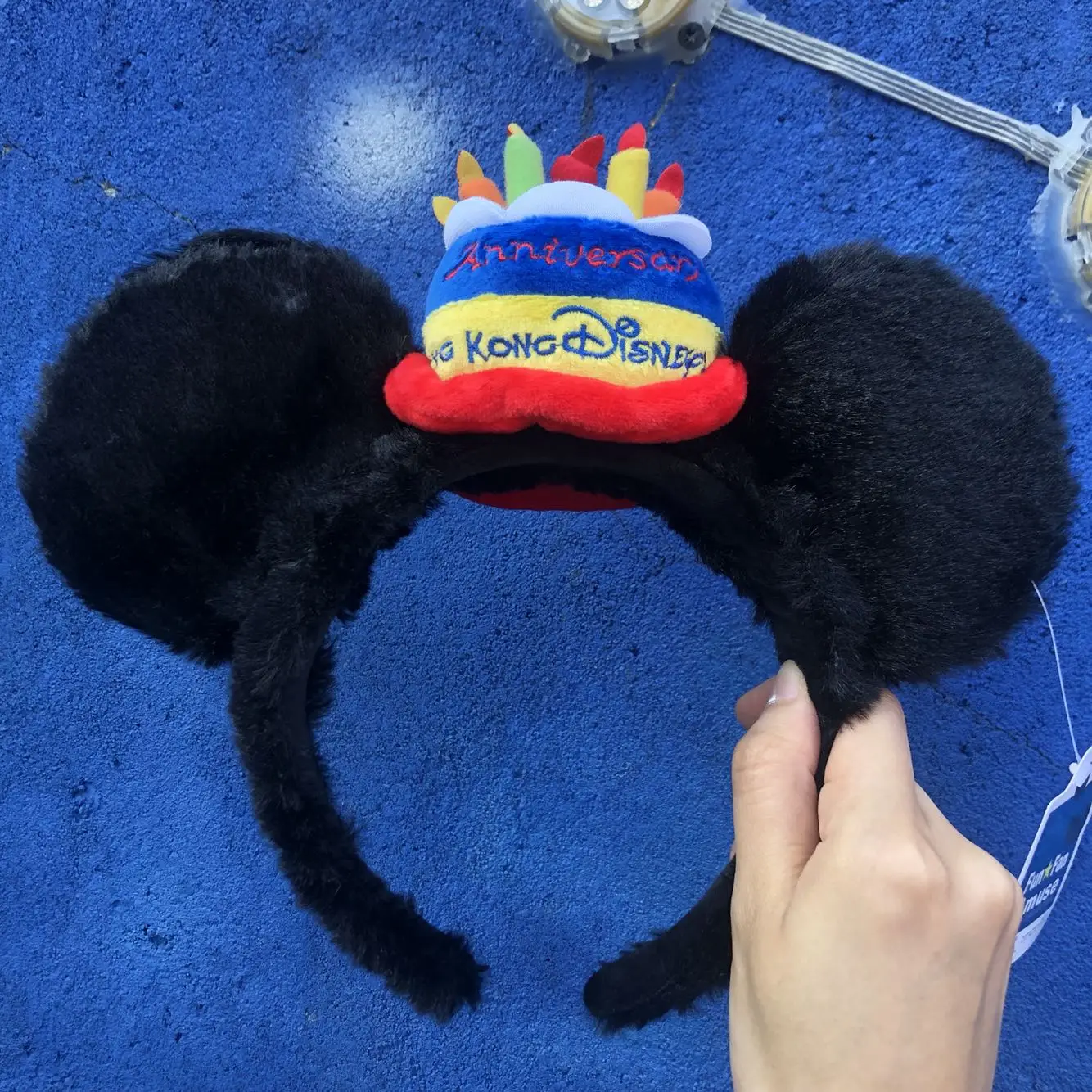 Микки Минни повязка для волос играть в игры Женские вечерние головные уборы уши Блестки для волос-ленты принцесса наголовный обруч плюшевый подарок игрушка для ребенка