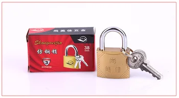 

High quality Lock Box Locking Mail Box Small Metal Padlock Mini Brass Tiny Box Lock Padlock Anti-theft Locks