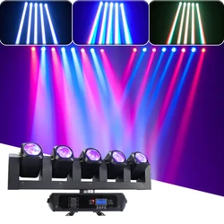 Projecteur à tête mobile LED RGBW 5x40w 6x20w, Super faisceau, stroboscope, fête DJ, mariage, Bar, projecteur de ligne 