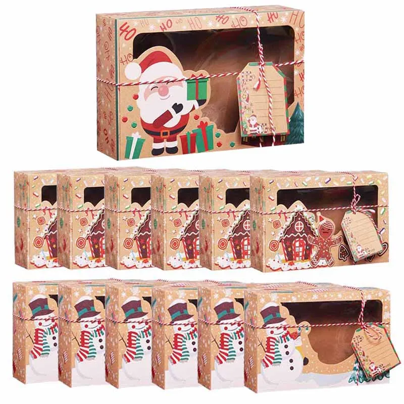 3/6/9/12 шт. коробки для конфет с надписью &quotMerry Christmas&quot | Игрушки и хобби