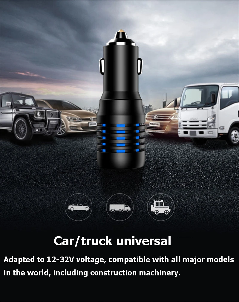 Soinmy автомобильное зарядное устройство для Iphone huawei Xiaomi 24W 5A двойной порт мини быстрое автомобильное зарядное устройство адаптер для зарядное устройство USB для Samsung quick charge