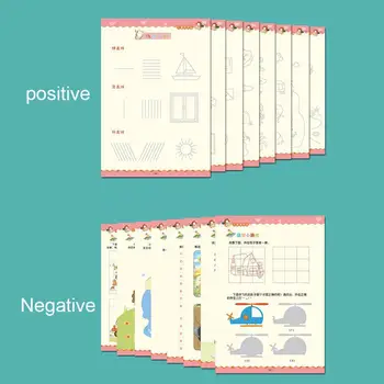 

Learning Number Words Math Concave Magic Writing Paste Handwriting Copybook Books English Children Educational Kids A1Y1