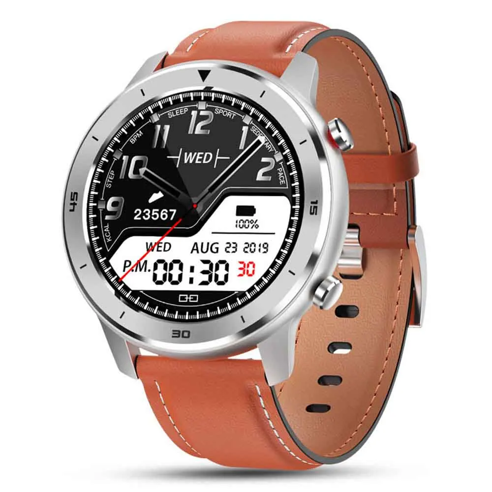 

Full Round Touch Display Smart Watch IP68 Waterproof Heart Rate Blood Pressure Monitor 5 Days Standby Fitness Tracker Smartwatch