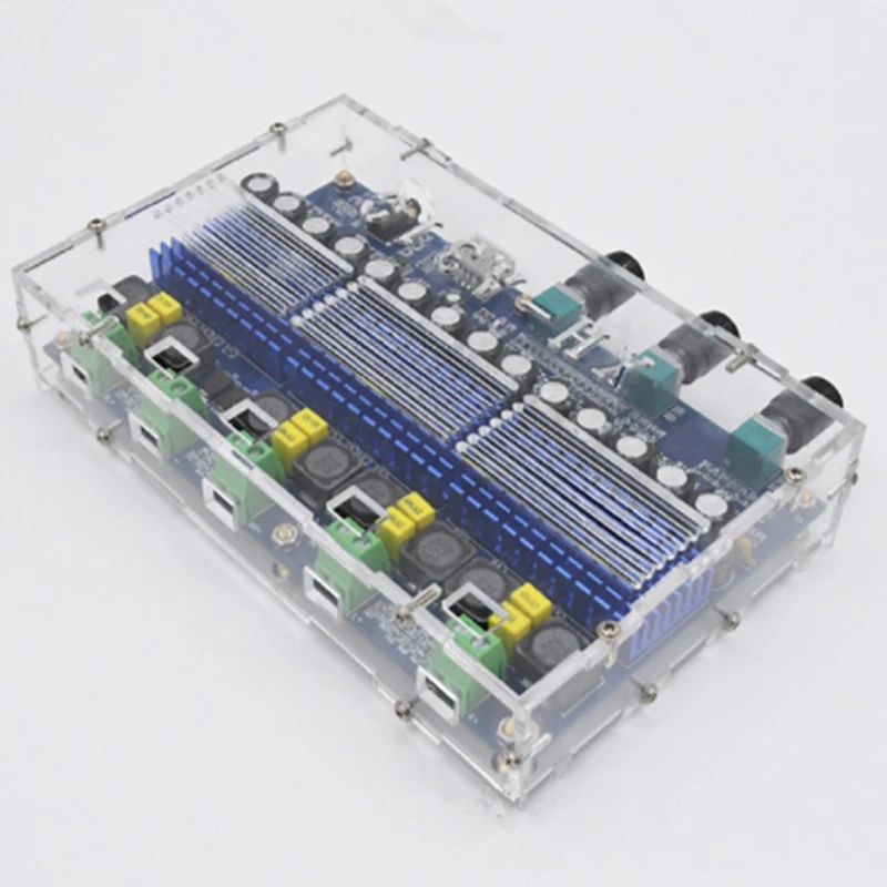 XH A310 Bluetooth 5 0 TPA3116 D2 цифровой усилитель мощности стерео плата 4 канала 50Wx2 + 100Wx2